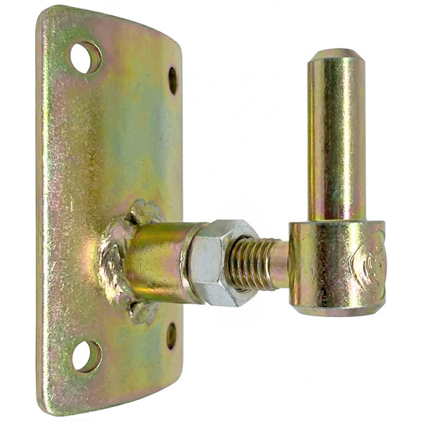 MINUTEX Cardine per Bandelle Regolabile D.MM12 Piastra Tonda ACC.ZINCATO - MINUTEX